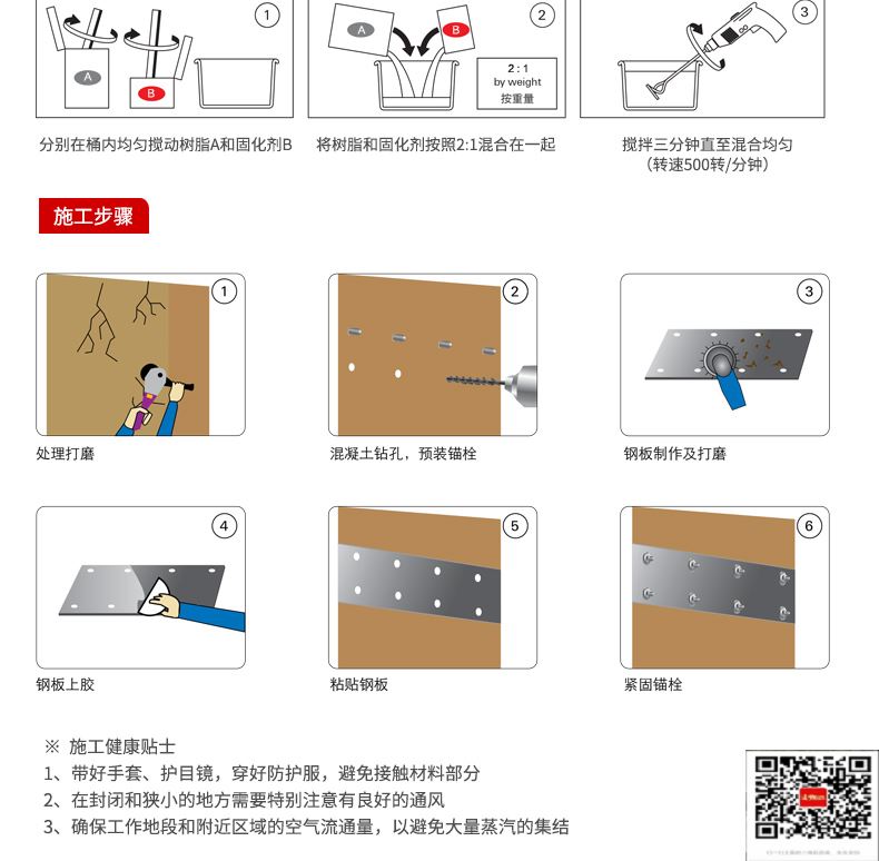 包钢富民粘钢加固施工过程